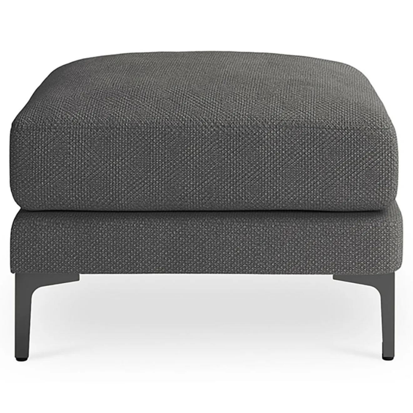 New Mazzini Sofas Pouf Venus gris foncé - 65x65x47 cm