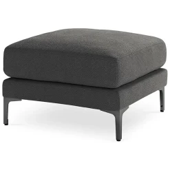 New Mazzini Sofas Pouf Venus gris foncé - 65x65x47 cm
