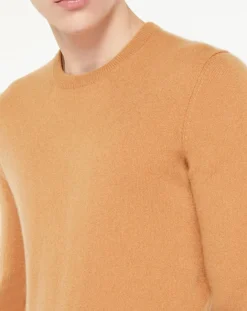 Homme Galeries Lafayette Pull 100% Cachemire Aron col rond beige