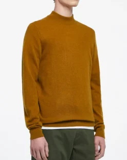 Homme Galeries Lafayette Pull 100% Cachemire col Montant Rachmok camel