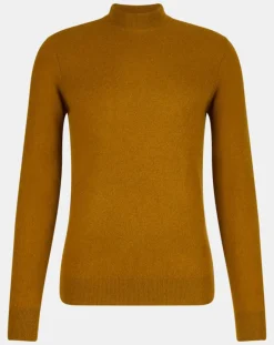 Homme Galeries Lafayette Pull 100% Cachemire col Montant Rachmok camel