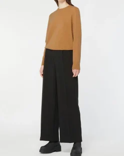 Femme Galeries Lafayette Pull 100% Cachemire col rond Zabri camel