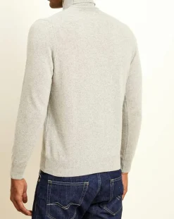Online Uverny Pull 100% Cachemire col roulé Orlando gris clair