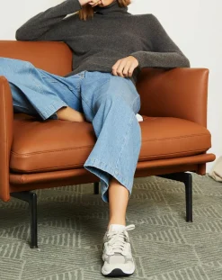 Femme Miss Cashmere Pull 100% Cachemire col roulé Jane gris chiné foncé