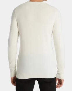 New Galeries Lafayette Pull 100% Cachemire Machron col rond écru