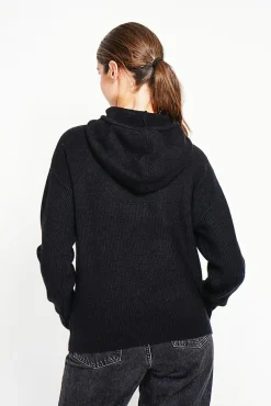 Best Assuili Pull à capuche noir