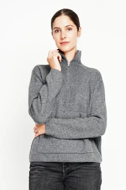 Clearance Assuili Pull à col montant loup