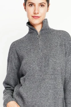 Clearance Assuili Pull à col montant loup