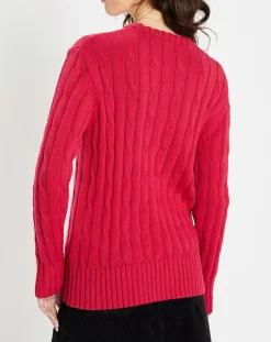 Sale Jodhpur Pull 100% Coton bioologique Bong rose foncé