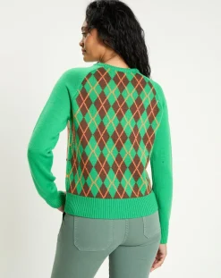 Manoush Pull 100% Laine Burlington vert