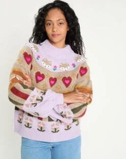 Clearance Manoush Pull 100% Laine Fox Farm unique