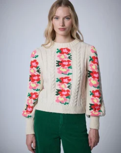 Outlet Manoush Pull 100% Laine Heidi ecru