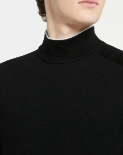 Homme Hackett London Pull 100% Laine Mérinos noir