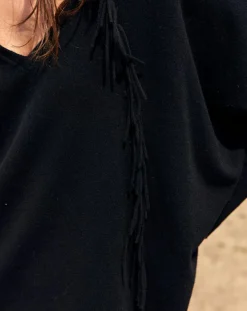 Femme Lauren Vidal Pull 100% Laine Naomi noir