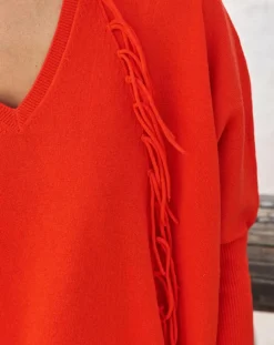 Online Lauren Vidal Pull 100% Laine Naomi orange