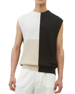 Homme Marc O'Polo Pull 100% Lin Sans manches multicolore