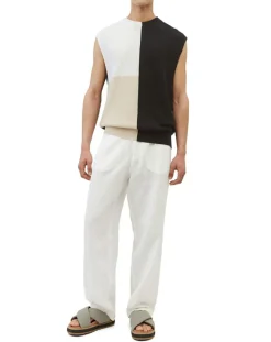 Homme Marc O'Polo Pull 100% Lin Sans manches multicolore