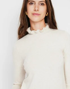 Clearance Assuili Pull Alix creme