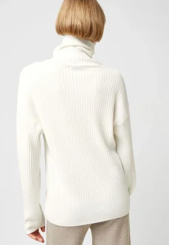 Femme Rodier Pull Azalée large col Roulé blanc écru