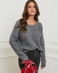 Online L'Armoire de Suzette Pull Camille anthracite