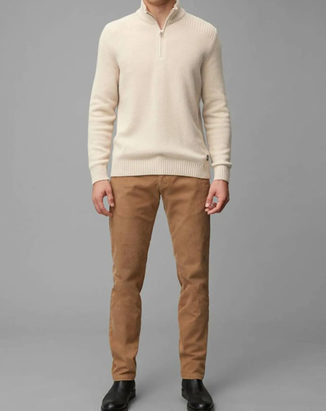 Sale Marc O'Polo Pull Camionneur en Laine & Coton écru