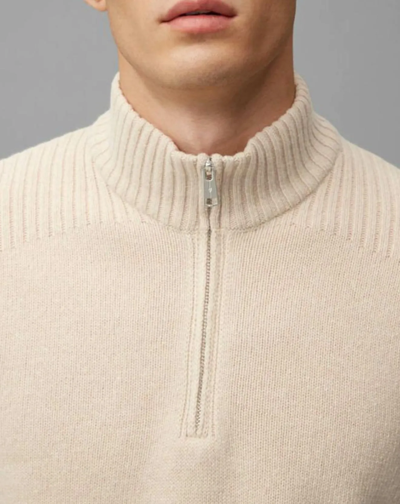 Sale Marc O'Polo Pull Camionneur en Laine & Coton écru