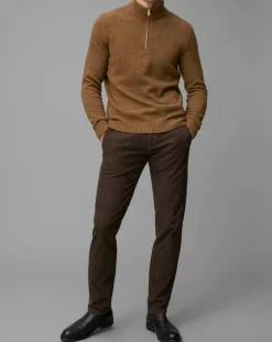 Homme Marc O'Polo Pull Camionneur en Laine & Coton mélangés marron