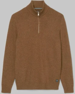 Homme Marc O'Polo Pull Camionneur en Laine & Coton mélangés marron
