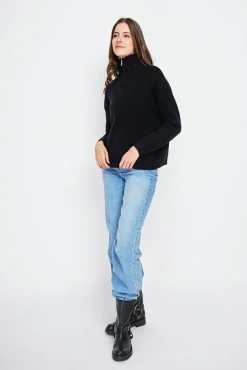 Sale Assuili Pull camionneur noir