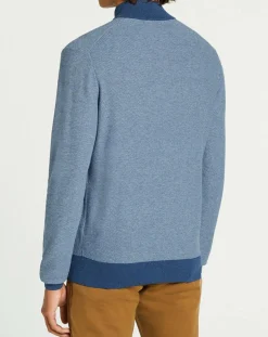 Hackett London Pull col montant Armur bleu moyen