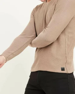 Homme Replay Pull col rond Wash beige