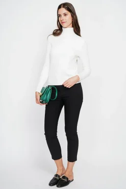 New Assuili Pull col roulé fourré naturel