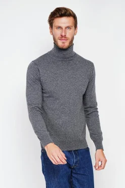 Homme C&Jo Pull col roulé loup