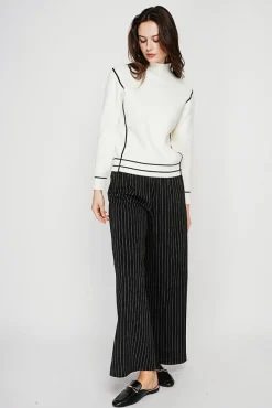 Clearance C&Jo Pull col roulé montant naturel