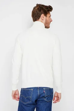 Homme C&Jo Pull col roulé naturel