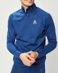 Odlo Pull col zippé Berra bleu