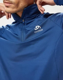 Odlo Pull col zippé Berra bleu