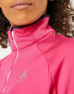 Femme Odlo Pull col zippé Ceramicwarm fuchsia