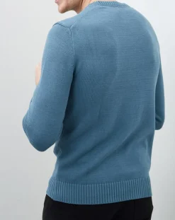 Homme Hackett London Pull crew col rond sage