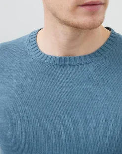 Homme Hackett London Pull crew col rond sage