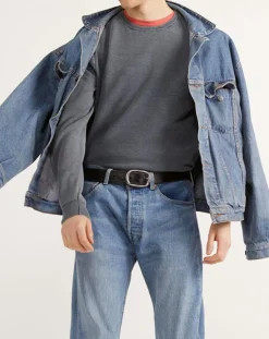 Homme North Sails Pull Délavé bleu gris