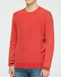 Homme North Sails Pull délavé rouge