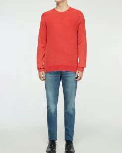 Homme North Sails Pull délavé rouge