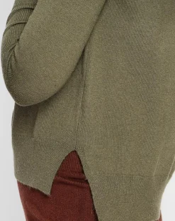 Femme Cachemire & Jo Pull Emilie kaki