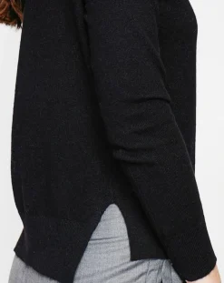 Femme Cachemire & Jo Pull Emilie noir