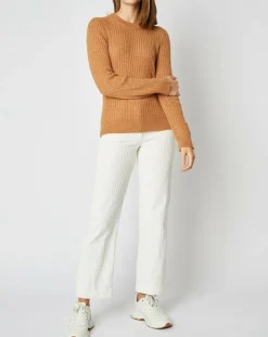 Hot An'ge Pull Emma en Maille mélangée camel