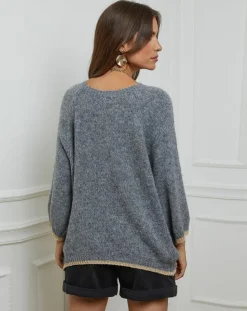 Femme L'Armoire de Suzette Pull Emma gris