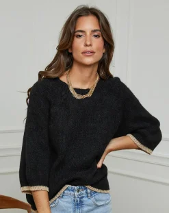 Sale L'Armoire de Suzette Pull Emma noir
