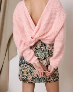 Garance Paris Pull en Angora mélangé Kiwi rose