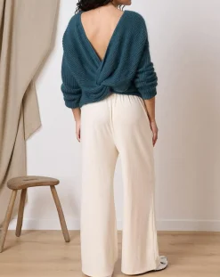 Femme Garance Paris Pull en Angora mélangé Kiwi émeraude